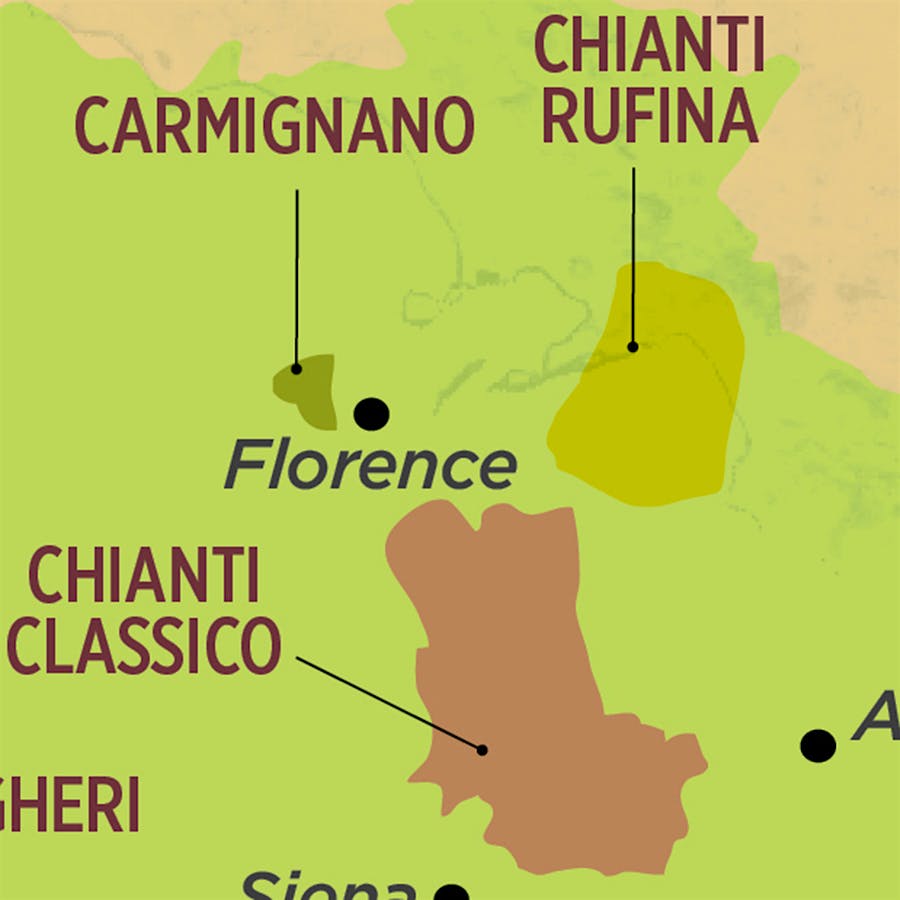 Tuscany / Chianti and Chianti Classico Vintage Charts